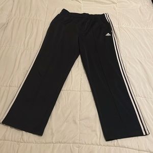 Mens Adidas Large black vintage track warm up sweatpants drawstring pants